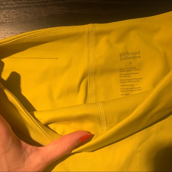 GIRLFRIEND COLLECTIVE Chartreuse Skort - Picture 4 of 5